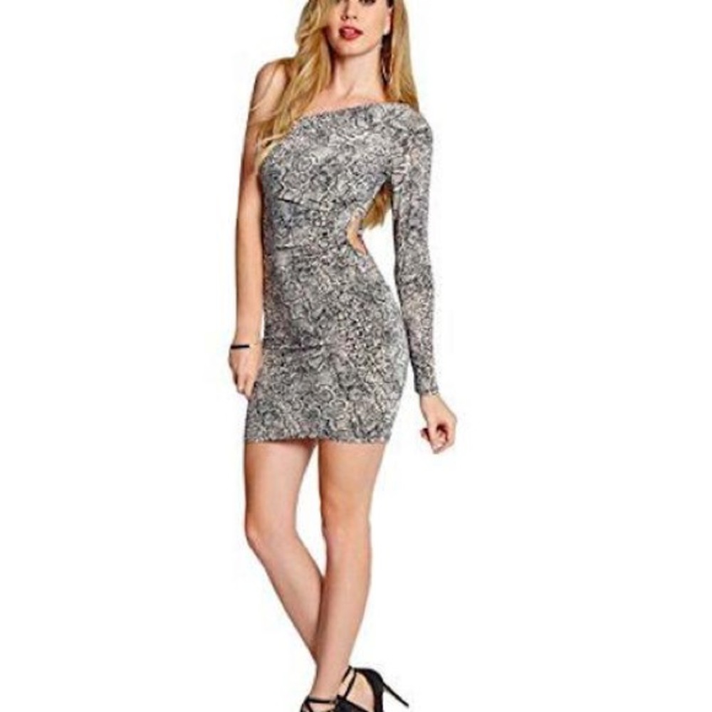 Guess Snake Print Cocktail Dress